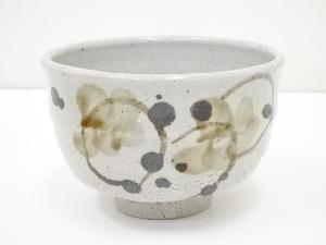 未使用　益子焼　山口孟　共箱付き　抹茶碗　茶碗　茶道具 益子焼 山口孟造 白釉鉄絵茶碗（共箱） | 宗 sou::お茶道具・着物のお店